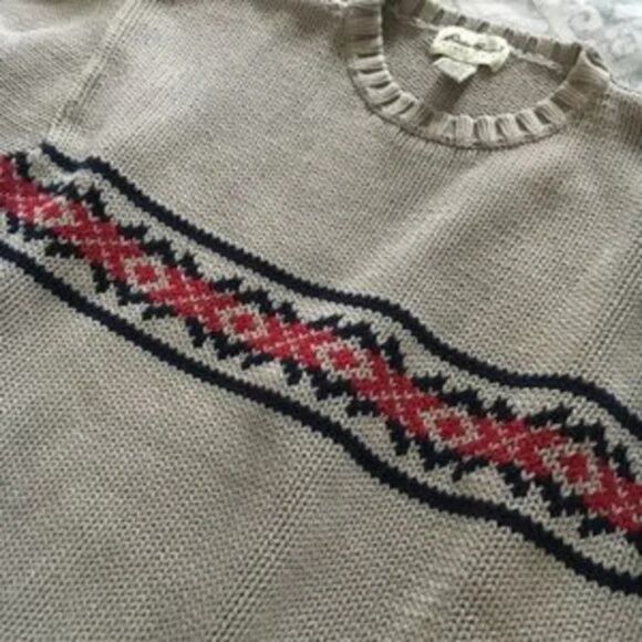 Eddie Bauer Men’s Ski Sweater size Large Tall - Picture 3 of 7